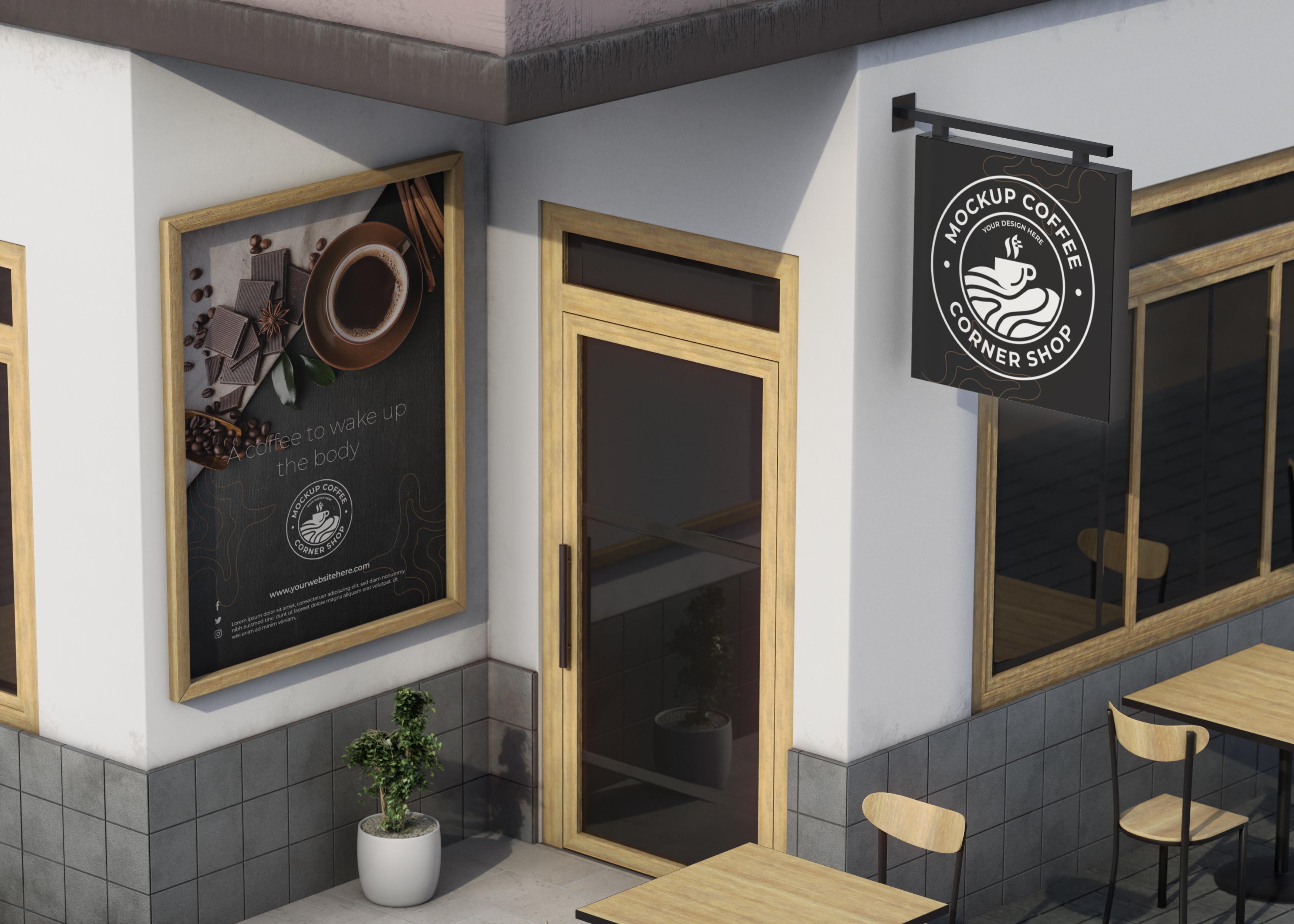 3D Model of Cafe Shop
